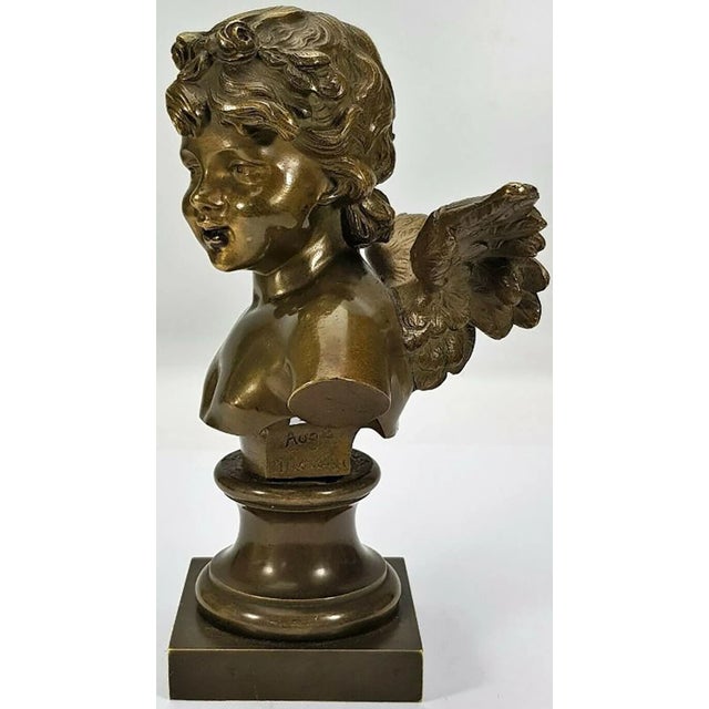 Antique French Bronze Angel Putto by Auguste Moreau For Sale - Image 3 of 8