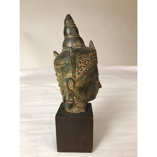 Bronze Head of the Buddha, 17th Century, Thailand For Sale - Image 12 of 12