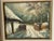 1920s 1920s Original Signed Winter Landscape in Golden Frame For Sale - Image 5 of 7