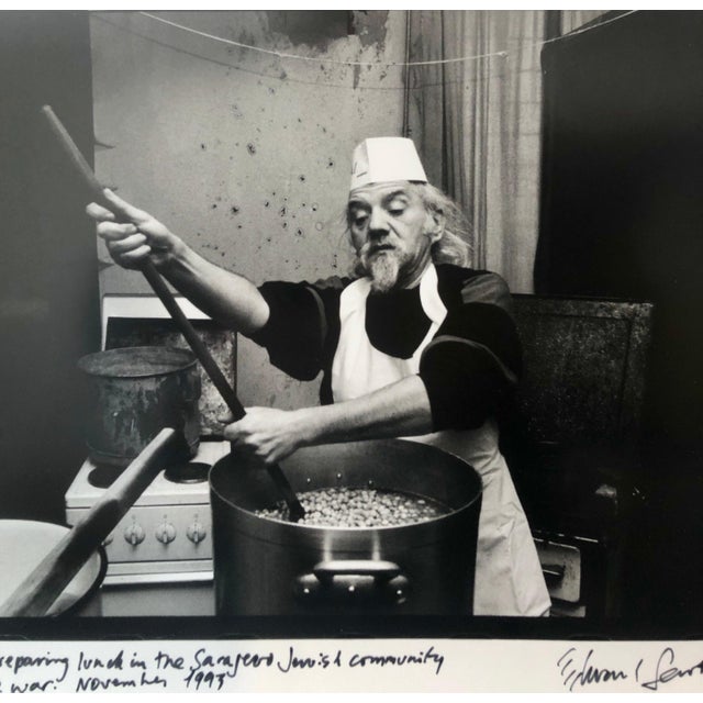 Contemporary Edward Serotta, Photo Tzitzko Abinun Jewish Cooking Budapest Vintage Silver Gelatin Photograph, c.1990s For Sale - Image 3 of 6
