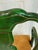 1980s Signed Norman Lundin Green Chinoiserie Armchair For Sale - Image 16 of 18