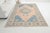 1960s Mid 20th Century Soft Peach, Denim Blue, and Cream Medallion Area Rug For Sale - Image 5 of 8