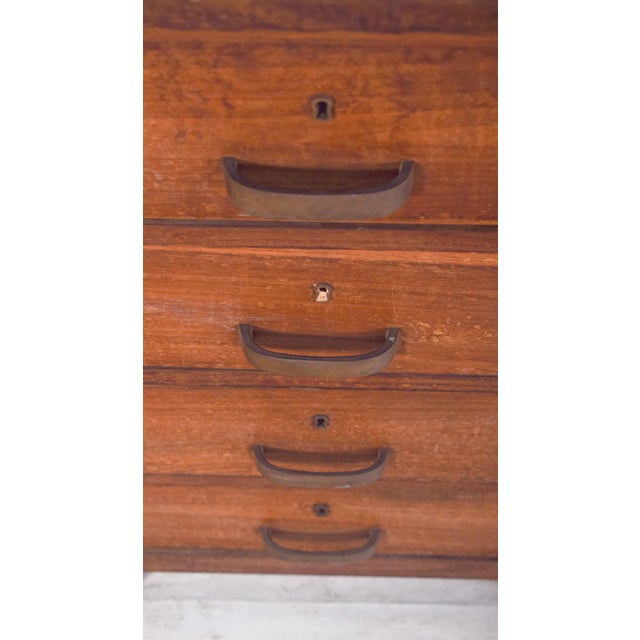 Mid-Century Portuguese Desk in Oak from Olaio, 1950s For Sale - Image 9 of 13