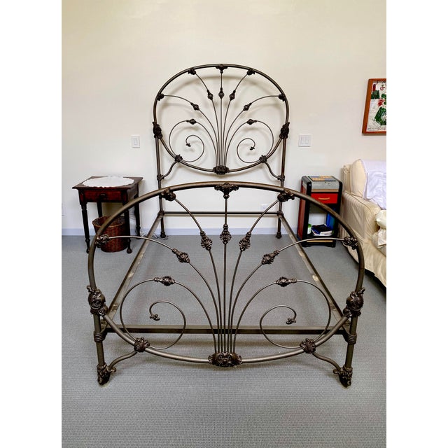 Vintage Victorian Cast Iron Queen Bedframe Chairish