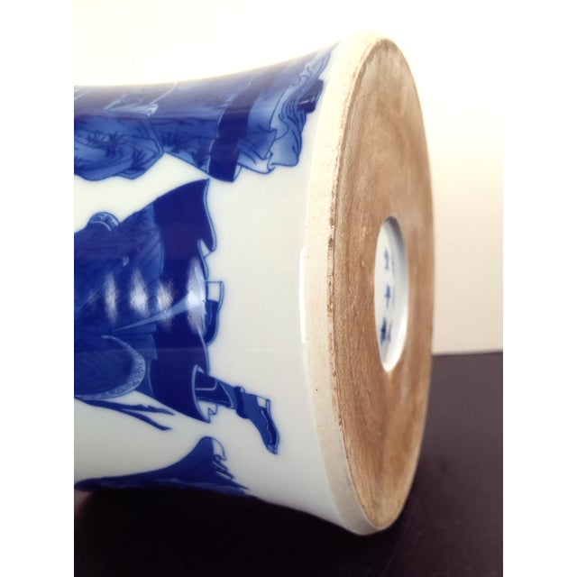 Ceramic Chinese Five Tiger Generals Porcelain Bitong For Sale - Image 7 of 8