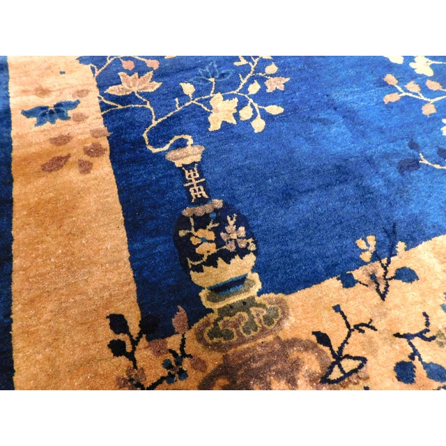 Handmade Antique Chinese Woolen Rug. 4'1"x 6'5" For Sale - Image 18 of 18