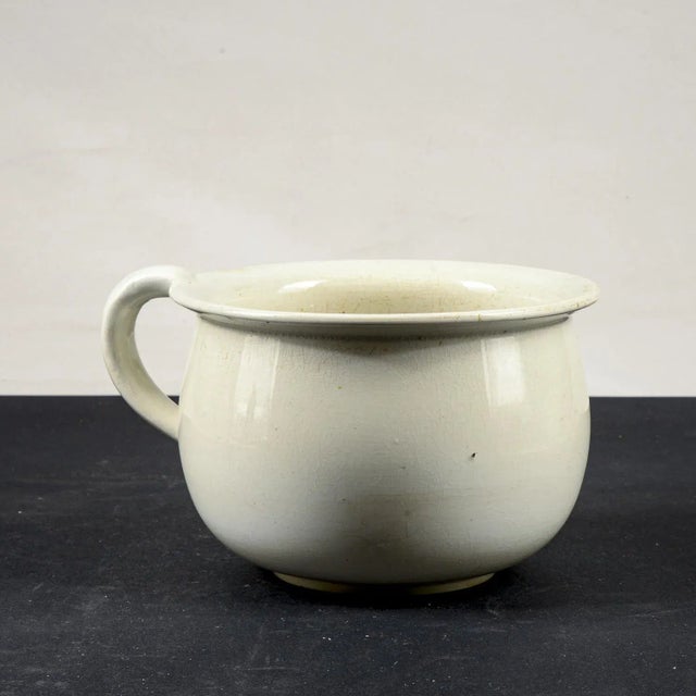 White Ceramic Vase by S. C. Richard, 1920s For Sale - Image 4 of 9