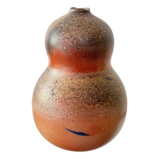 Large Stoneware Vase with Floral Neck by Horst Kerstan Kandern For Sale