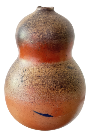 Large Stoneware Vase with Floral Neck by Horst Kerstan Kandern