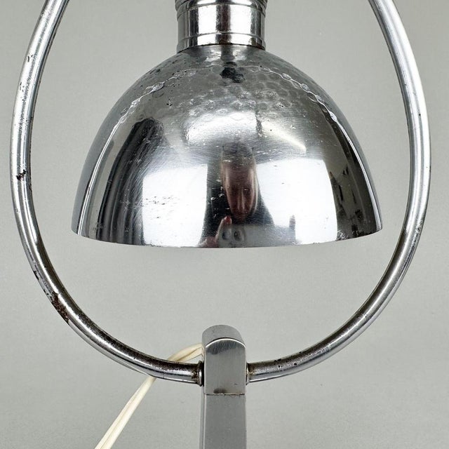 Art Deco Chrome Table Lamp, 1930s For Sale - Image 10 of 12