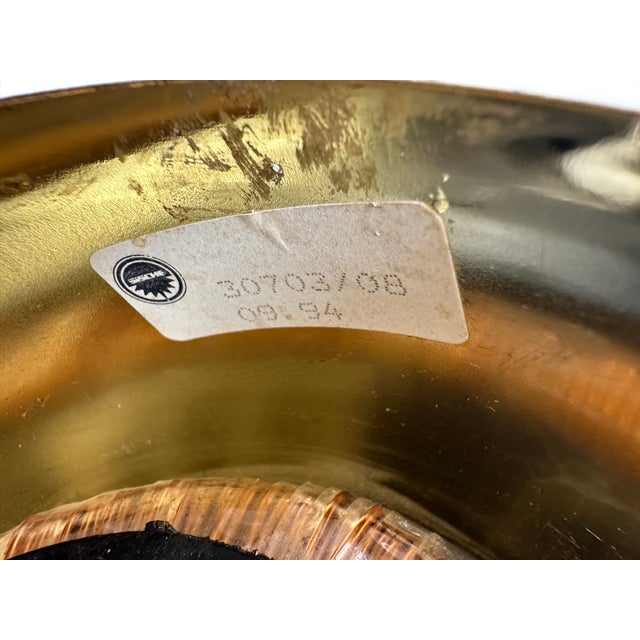 Gold Vintage German Gold-Plated Chandelier from Sische Leuchten, 1984 For Sale - Image 8 of 9