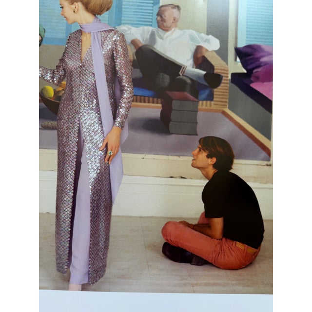 White Cecil Beaton, David Hockney, Maudie James&Peter Schlesinger, Vogue December 1968, Copyright the Condé Nast Publications Ltd, Printed in the Uk For Sale - Image 8 of 9