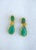 Emerald Emerald Green Chrysoprase Drop Earrings, Pair For Sale - Image 8 of 9