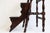 Lovely Antique English Victorian Library stairs made from carved walnut with dark finish during the 1920s in England. This...