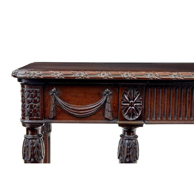 19th Century Carved Console Table in the style of Adam, 1890s For Sale - Image 9 of 11
