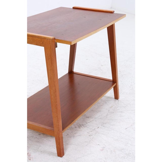 Product details vintage teak side table from the 1960s features • vintage wooden side table • rectangular tabletop with...