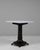 Black 20th Century Belgian Cast Iron Bistro Table With White Marble Top For Sale - Image 8 of 11