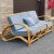 Mid-Century Modern Sculptural Three Strand Rattan Modular Sofa For Sale In Philadelphia - Image 6 of 13