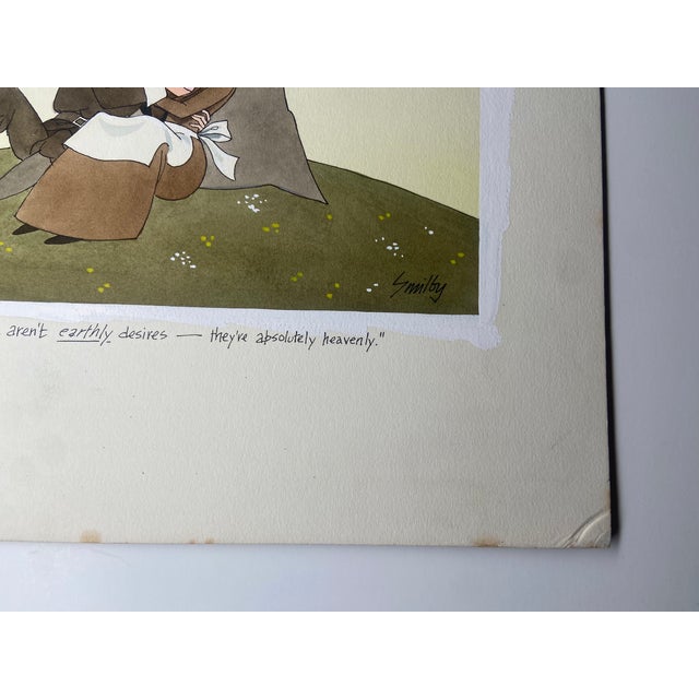 2010s Original Published Diners Club Magazine Artwork Painting by Francis Wilford Smith "Smilby" Rare For Sale - Image 5 of 9