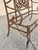 Late 20th Century Vintage French Art Nouveau Style Leafy Vine Cast Aluminum Garden Patio Bench For Sale - Image 5 of 10