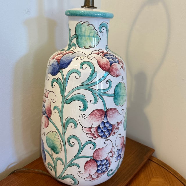 Vintage Italian Ceramic Lamp by Romano Innocenti For Sale In Philadelphia - Image 6 of 10