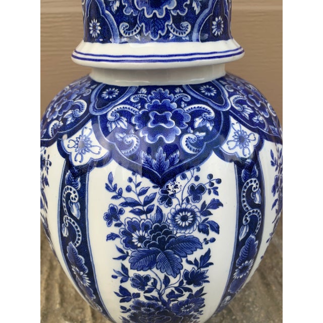Ardalt Blue Delfia Blue & White Porcelain Ginger Jar For Sale In South Bend - Image 6 of 10