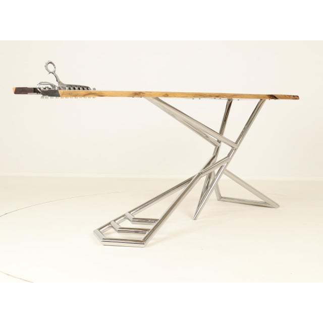 Brown Handcrafted Scissors 1 Console Table by Bruno Helgen, Bali, 2000s For Sale - Image 8 of 18