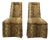 Vintage Henredon Style High-Back Skirted Side Chairs – Pair For Sale