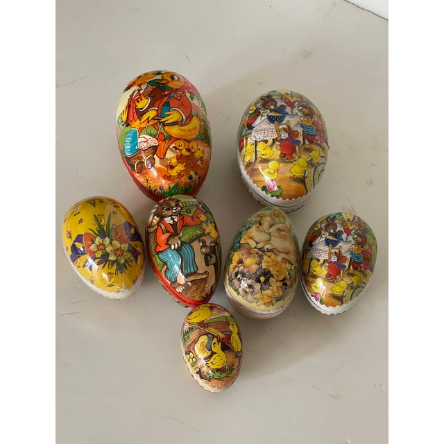 Antique West Germany Easter eggs papier mache. Collectible