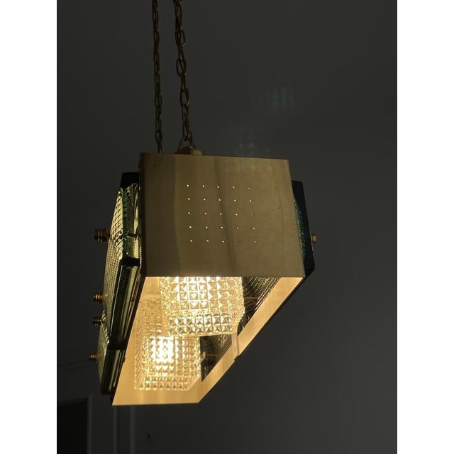 Brass Pendant Light from Malmö Metallvarufabrik Ab, Sweden, 1960s For Sale - Image 14 of 18