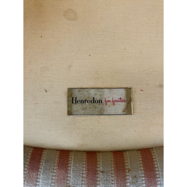 Vintage Henredon Louis XVI Style Square Back Bergère Chair For Sale - Image 17 of 18