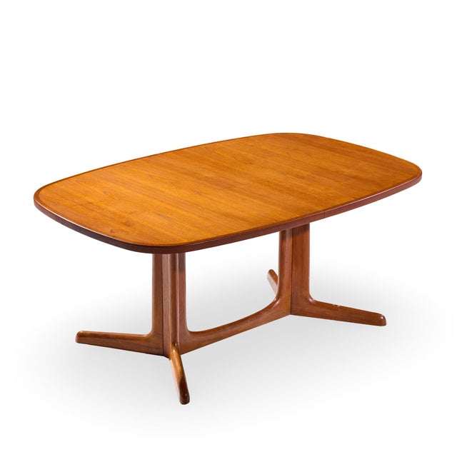 Gudme Møbelfabrik Mid Century Danish Teak Expanding Dining Table With 2 Leaves For Sale - Image 12 of 14