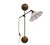 Very nice Brass Wall lamp . Adjustable in height ,sliding on a rail. comes with a Tiffany style shade . European Plug (up...