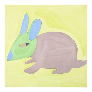 "Cottontail Rabbit (P0792)" Contemporary Painting by Saul Alegria For Sale