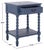 Contemporary Athena Bobbin Accent Table in Blue For Sale - Image 3 of 9