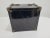 Metal Vintage Small Art Deco Black Metal Storage Box For Sale - Image 7 of 9