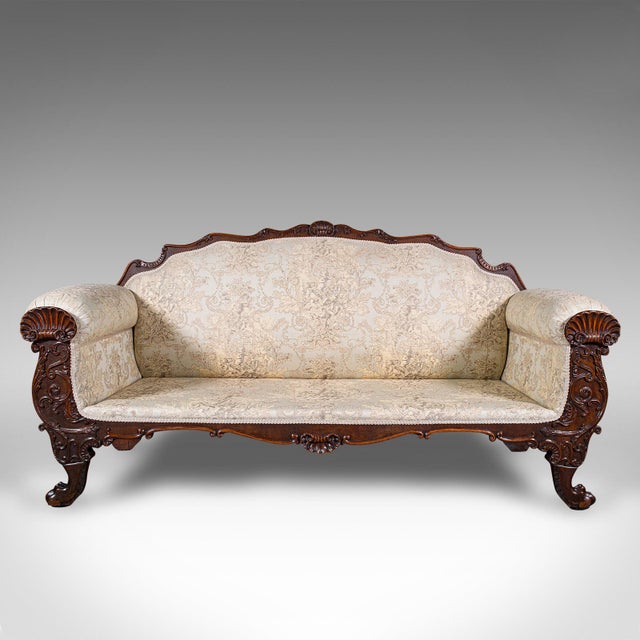 1835Antique Drawing Room Sofa, English, Large 2 Seat Settee, Show Frame, William IV For Sale - Image 12 of 12