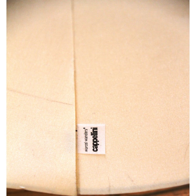 Big Shadow designer floor lamp by Cappellini. Entirely in off-white cotton. Works with 2 bulbs. It offers soft and...