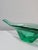 In this listing you will find a gorgeous and very rare XXL green Murano glass bowl shaped as gondola. Handmade in Murano,...
