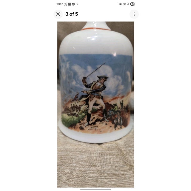 Realism Danbury Mint Bicentennial Battle of Bunker Hill Limited Edition Porcelain Bell For Sale - Image 3 of 5