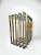 1970s Pierre Cardin Geometric Chrome & Brass Cage Dining Table For Sale - Image 9 of 11