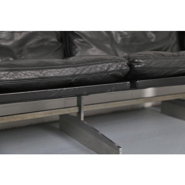 Vintage Leather Sofa and Bo-561 Chair by Preben Fabricius & Jørgen Kastholm, 1960s, Set of 2 For Sale - Image 13 of 18