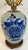 Blue Late 19th Century Blue and White French Porcelain Table Lamp With White Shade For Sale - Image 8 of 14