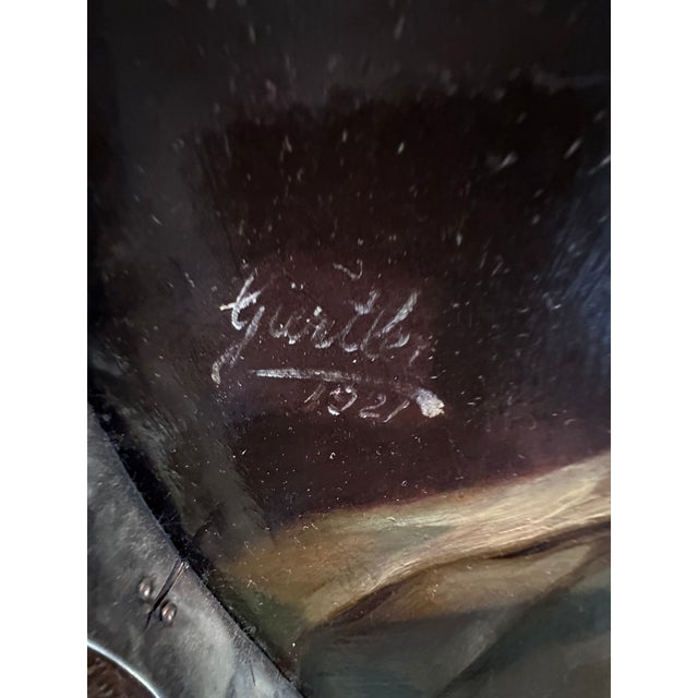 A solemn and dignified portrayal of Rabbi Israel Zeitoun, this 1920s oil painting captures the spiritual gravitas of a...