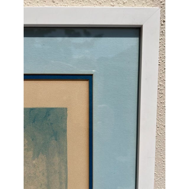 1960s Vintage 1960s Expressionist Blue Nude Lithograph, Signed and Numbered For Sale - Image 5 of 11