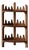 Vintage Sawtooth Edge Tiered Corner Shelf, Circa 1950s-60s For Sale