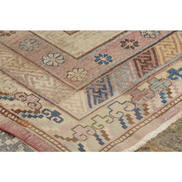 Antique East Turkestan Khotan Wool Rug, 1920–1930 by Rug & Kilim For Sale In New York - Image 6 of 8