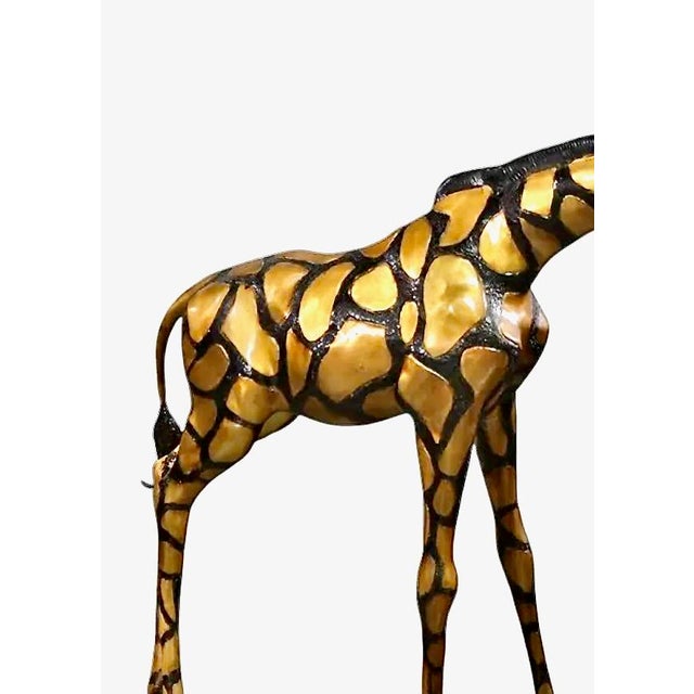 Mid-Century Modern Pair Large Late 20th Century Brass Giraffes, After Sergio Bustamante For Sale - Image 3 of 8