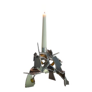 Looking Up in the Attic Candleholder in Glass by Vincent Decat For Sale
