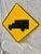 American Vintage Reflective Truck Road Sign For Sale - Image 3 of 12
